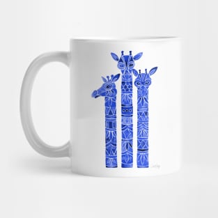 Giraffe Navy Mug